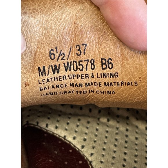 Born Size 6.5 W0578 Hawkeye Brown Leather Lace Up Shoes Oxfords Womens "Bowling" - Picture 7 of 11